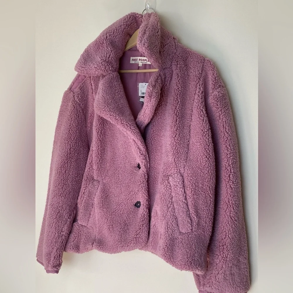 Free People Joplin Cozy Jacket Faux Fur - Picture 9 of 14